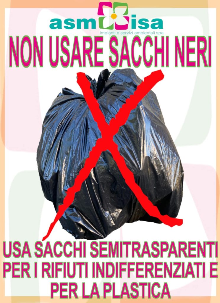 NON usare mai sacchi neri – ASM ISA S.p.A.
